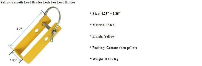 Yellow Smooth Load Binder Lock for Load Binder