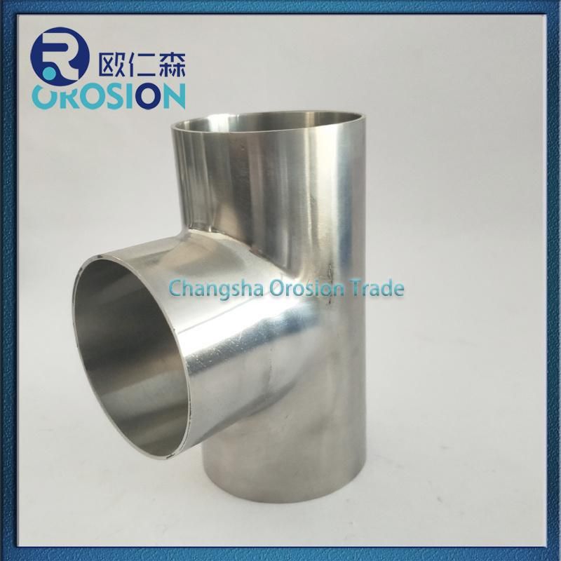 Stainless Steel 4inch Tee/3-Way for Sanitary Grade