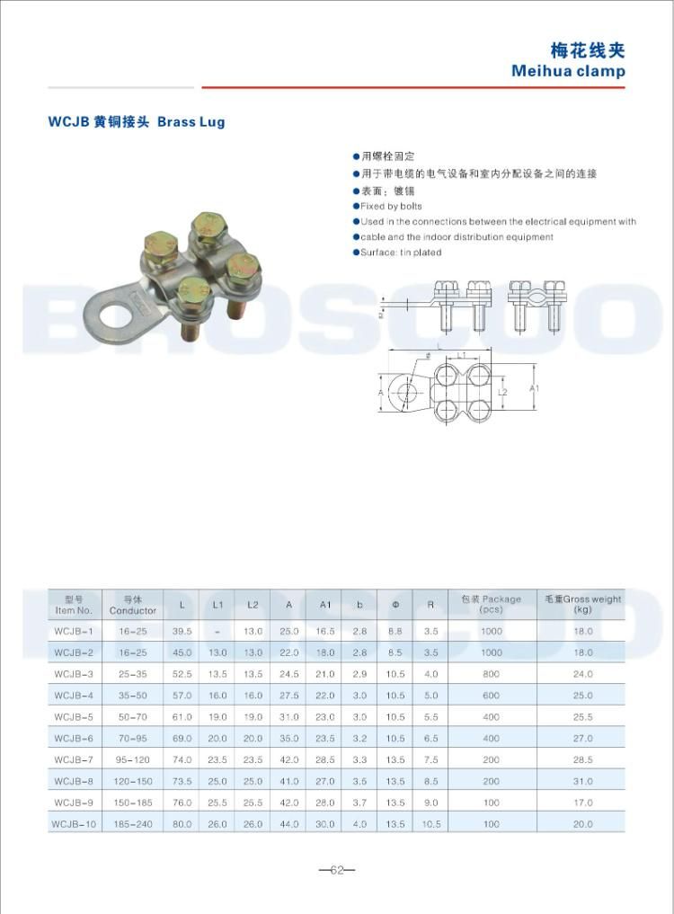 Brass Clamps Connectors for Connections (WCJC)