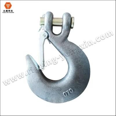 Heavy Duty G70 Alloy Steel Drop Forged Safety Latch Clevis Slip Hook