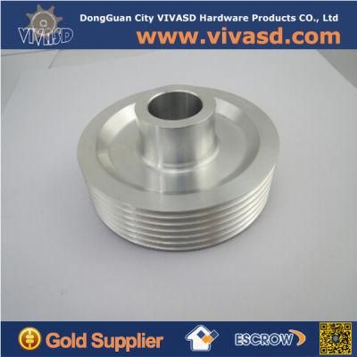 Shiny Anodized CNC Aluminum Motor Pulleys