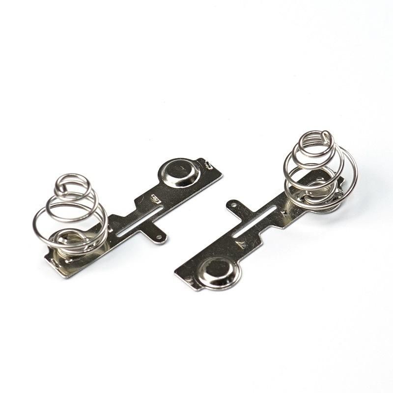 Factory Custom Metal AA Battery Spring Contact Leaf Spring Contact Battery Contact Springs