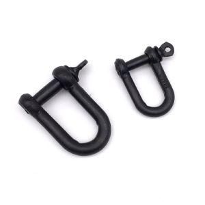 Black Color Rigging Headware Carbon Steel Electrophoresis Uropean Type D-Shape Shackles D Shape Shape Shackles Customized