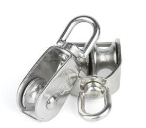 Stainless Steel Swivel Eye Pulley; Single Sheave Pulley Swivel Eye Pulley for Rigging