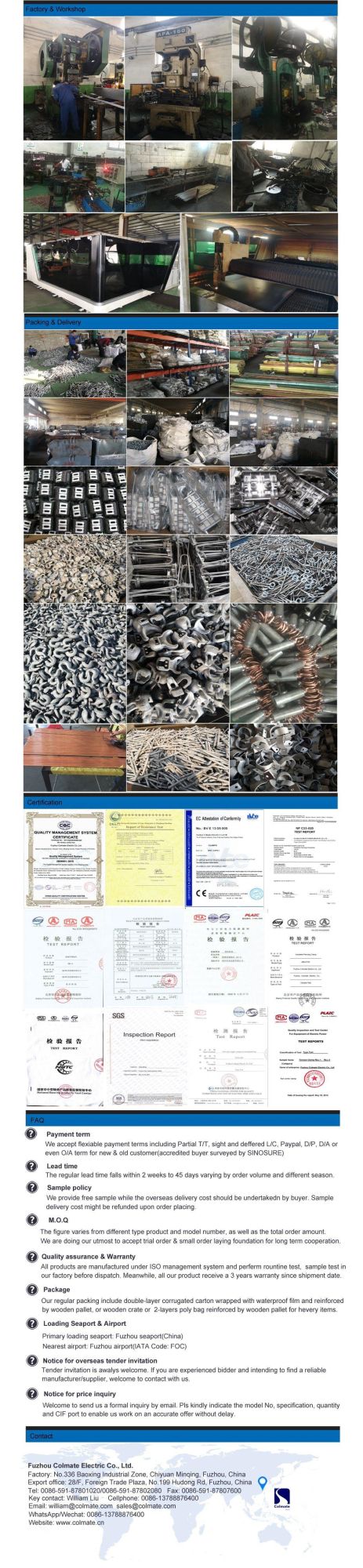 Aluminium Alloy Suspension Clamp Cgu-4