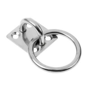 High Quality Stainless Steel 316 Square Eye Plate with Ring