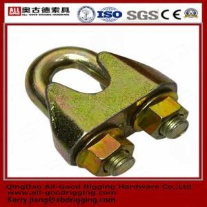 Fastener Yellow Zinc Plated DIN1142 Wire Rope Clamps