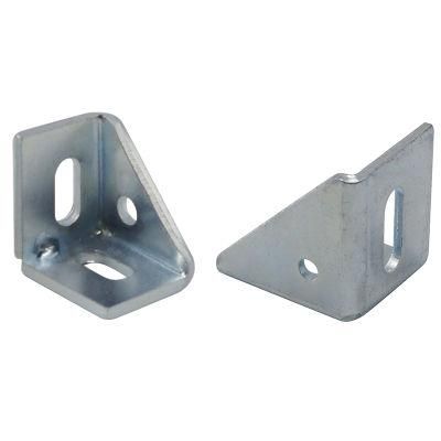 New Technology 30*30 Steel Corner Bracket in Zinc Plated Used to Install The Panel for Aluminum Extrusion Profile 25 30 40 45