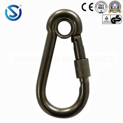 Stainless Steel Snap Hook with Eyelet and Screw AISI304 AISI316