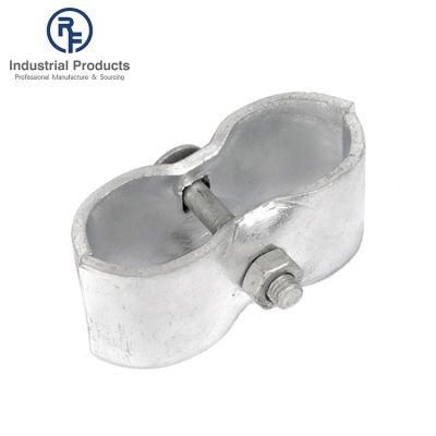 Factory Direct Sale HDG Steel Fence Fitting Panel Pipe Clamp