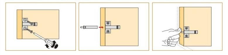 Cabinet Cupboard Door Rebound Device Push to Open System