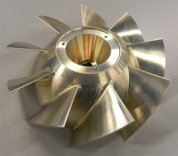 Custom 5 Axle CNC Milling Titanium Turbine Impeller