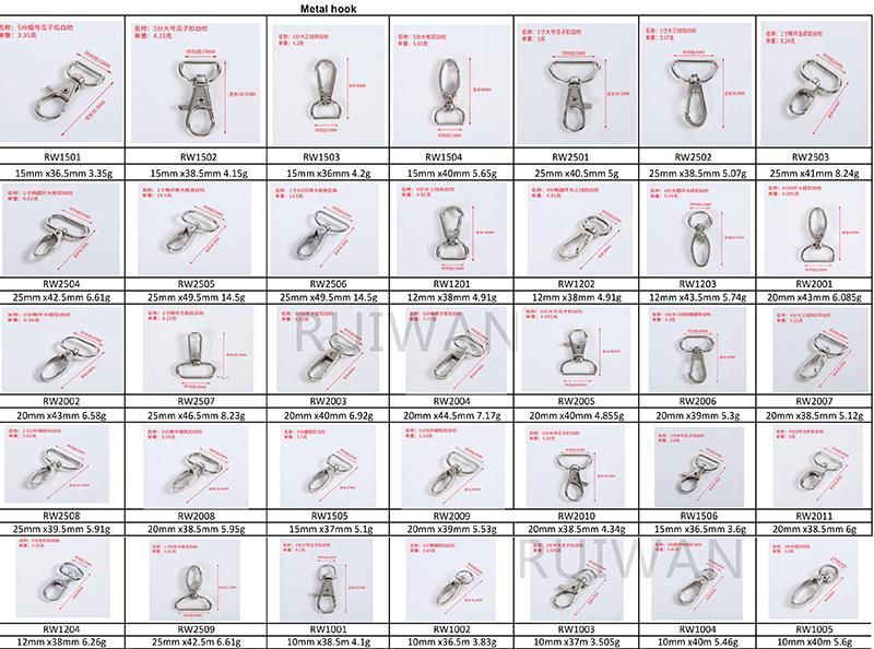 Wholesale Various Size Hardware Swivel Snap Dog Metal Hook for Bag