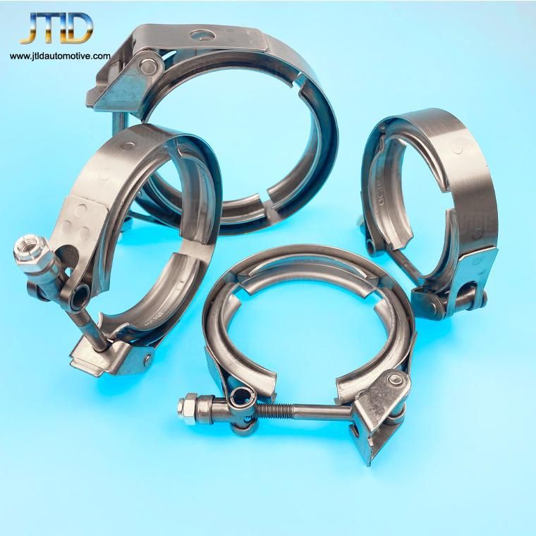 2.5′′ Exhaust Down Pipe 304 Stainless Steel V-Band Clamp and Flanges