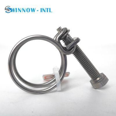 Nickel-Plated Double Wire Hose Clamps