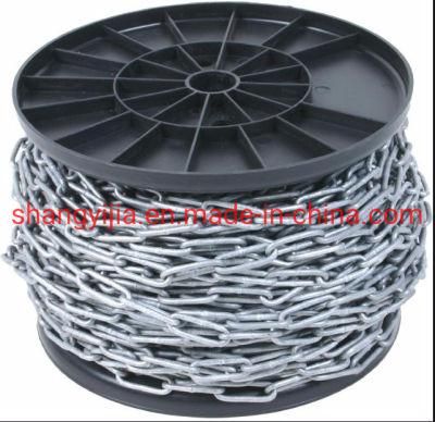 Factory Supply Zinc Plated DIN5685c Long Link Chain in Reels