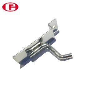 Chrome Plating Metal Slatwall Hanging Display Small Single Hook