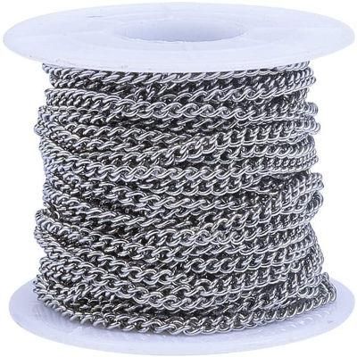 Jewelry Fashion Hair Decoration Parts Nickel Twist Chain Made of Steel