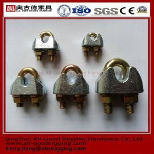 Yellow Zinc Malleable Steel DIN1142 741 Wire Rope Clips