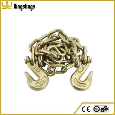 G70 5/16&quot; Tow Binder Chain with 2&quot; D-Ring 10000 Lbs and Grab Hook