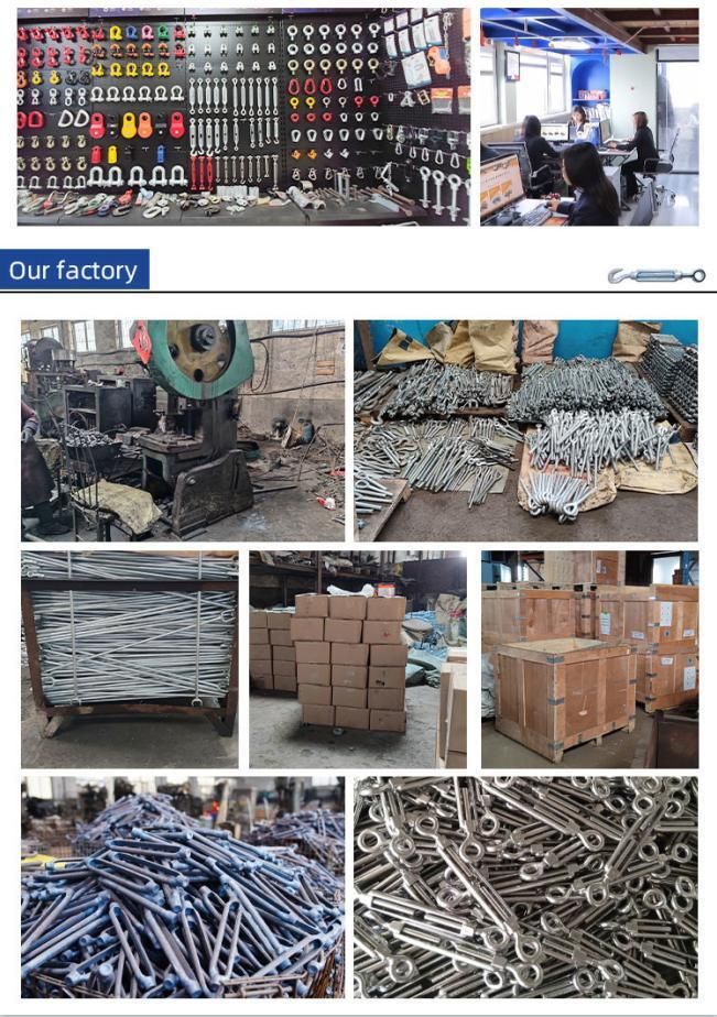 Galvanized Hook and Eye JIS Wire Rope Rigging Hardware Fitting Lashing Turnbuckle