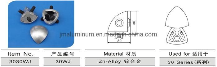 3-Way Conner Bracket Profile Accessories 3030 4040 Sereis Aluminum Profile