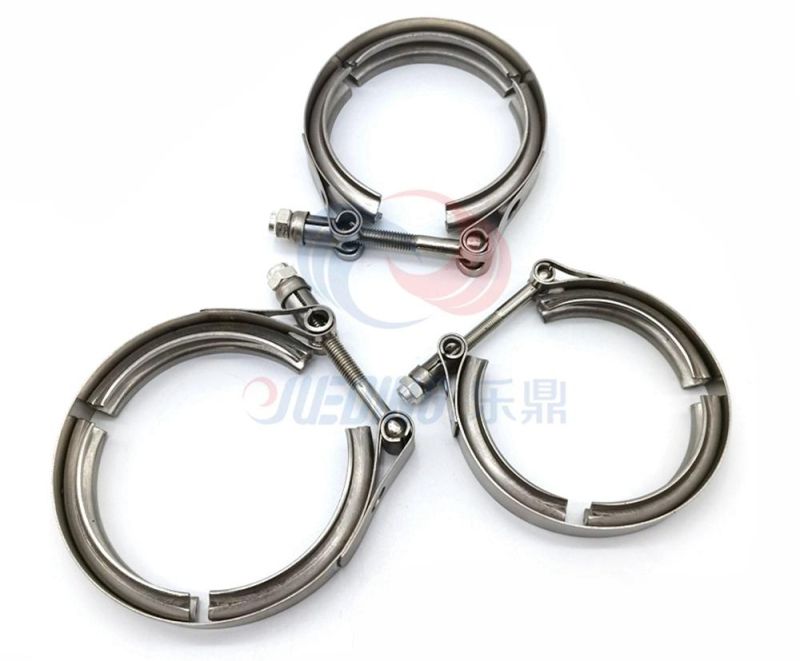 316 Stainless Steel High Pressure T-Bolt Exhaust V-Band Pipe Clamps