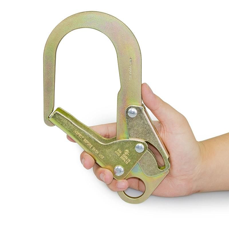 ANSI /CE Certificated Forged Double-Locking Steel Snap Hook for Safety Harness
