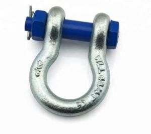 High Tensile Stainless Steel Wide D Long D Shackle with Screw Pin