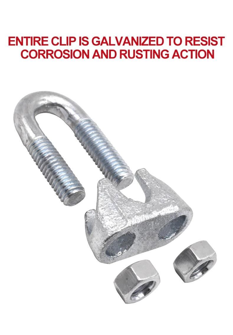 Galvanized DIN741 Wire Rope Clip Clamp
