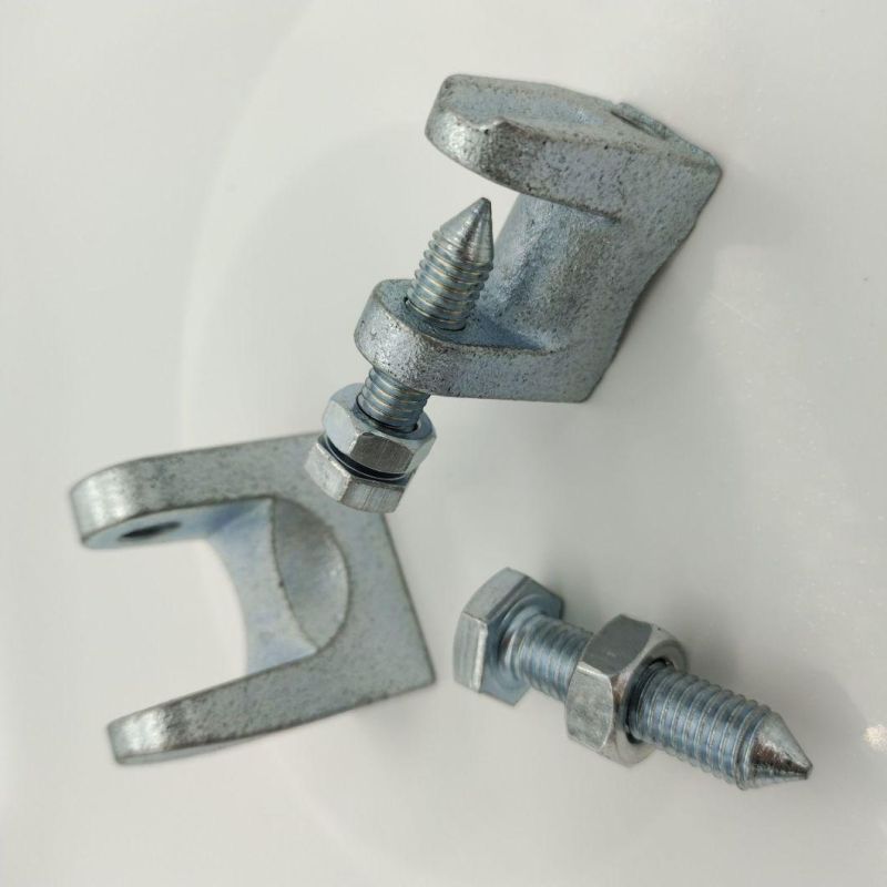 Beam Clamp Cast Iron Threaded Rod Electro Galvanized Steel Pipe Beam Clamps Flange Clamps M6 M8 M10 M12