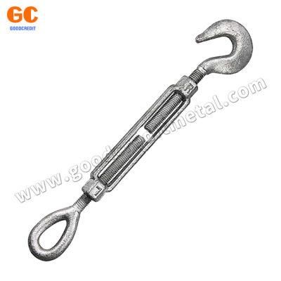 Stainless Steel/Galvanized Drop Forged Wire Rope Turnbuckle with Eye and Jaw