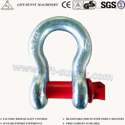 1-1/8&quot; G209 Us Type Drop Forged Screw/Red Pin Anchor Shackles