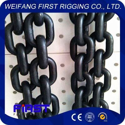 Grade 70 80 100 Alloy Steel Welded Lifting Chain with Black Oxide Film Coated for Chain Hoist