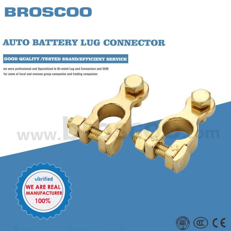 Battery Terminals 12V/24V Solid Brass Clamps Connectors