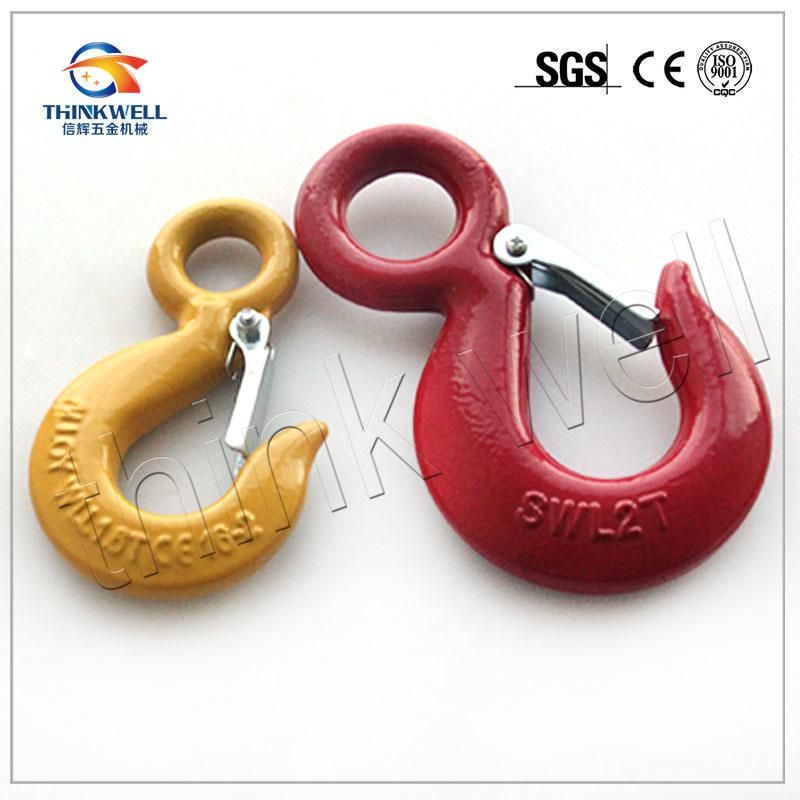 Forged Alloy Steel Self Locking G80 Swivel Safety Hook