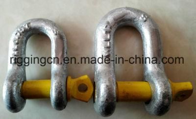 Dee Anchor Shackle for Industrial with Yellow safety Pin in Grade S