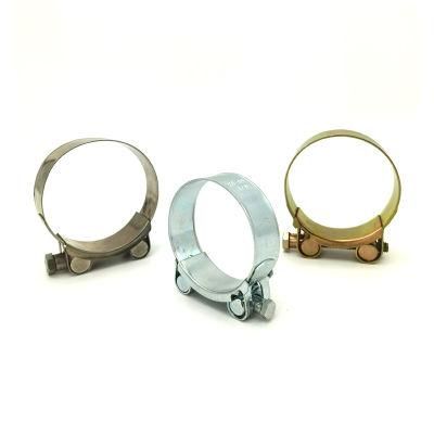 Galvanized Steel Heavy Duty Hose Clamps Single Bolt Pipe Clamp