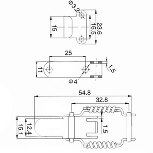 Strength Spring Draw Toggle Latch