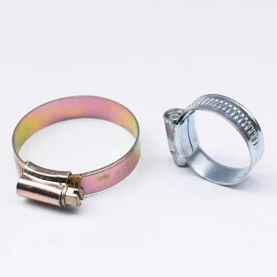 W1 British Type Gas Hose Clip Welded Yellow Zinc Platin Hose Clamp