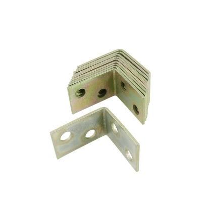 Stamping Parts Metal Slotted 60 Degree Angle Bracket/ Punching Part