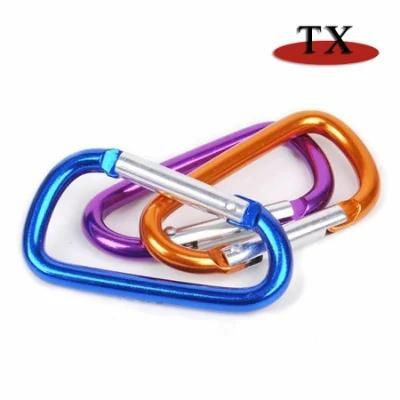 D Shape Key Chain Climbing Hook Carabiner for Promotion Gift