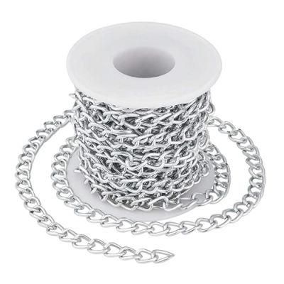 Wholesale Metal Silver Iron Steel Link Twist Chain for Craft