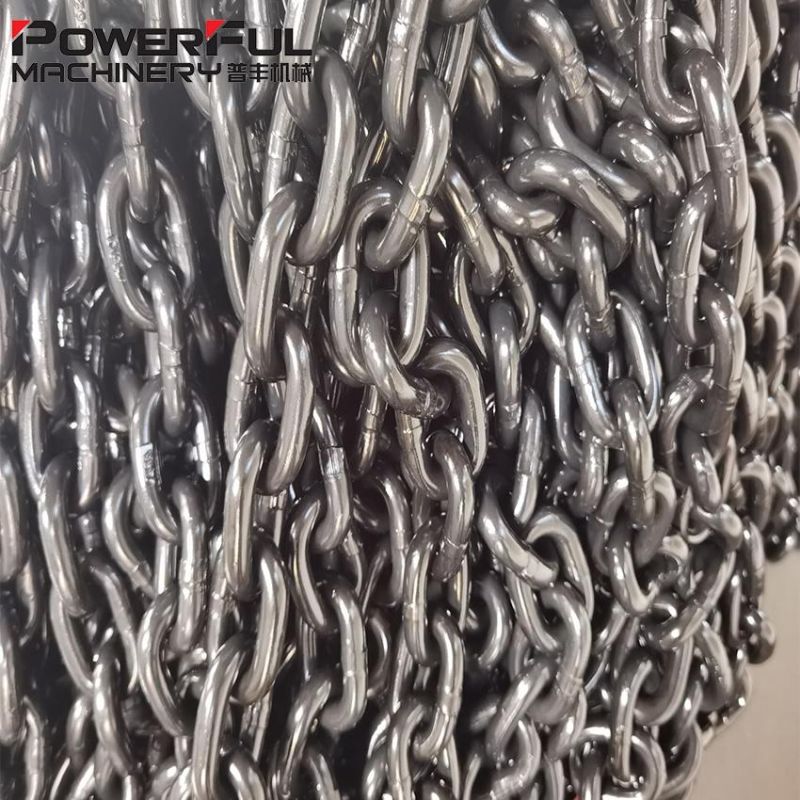 Black DIN 818-2 Grade 80 Short Link Lifting Chain