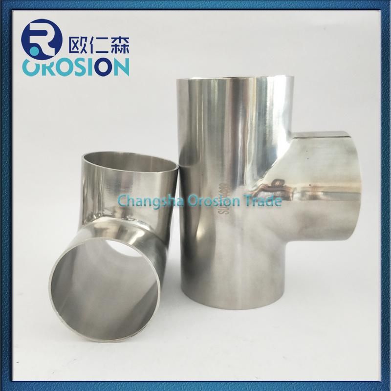 Stainless Steel 4inch Tee/3-Way for Sanitary Grade