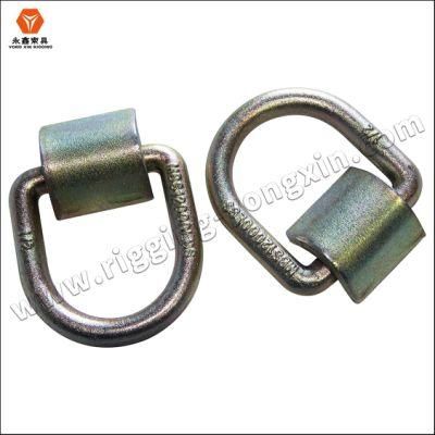 Forged Mounting Steel Heavy Duty Plain Surface Finish Weld on D Type Lashing Ring|Us Type D Ring