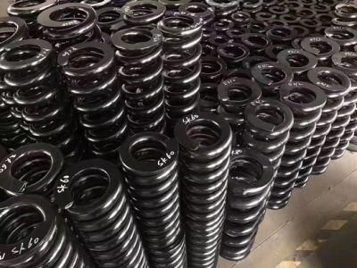 Black Paint Coating Trailer Hot Coil Small Coil Thin Wire Compression Custom Die Spring