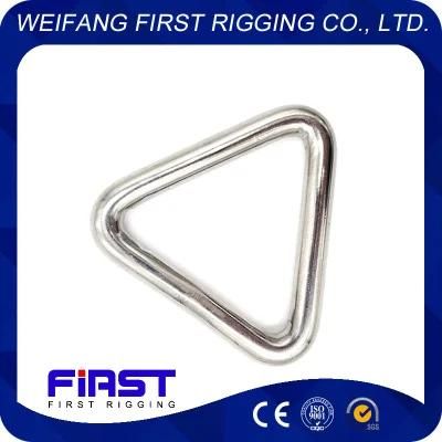 Stainless Steel Rigging Hardware Welded Triangle Ring with Cross Bar
