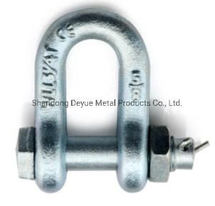 7/8&quot; Size 6.5 Tons Wll Galvanized Us Type Screw Pin Chain Shackle