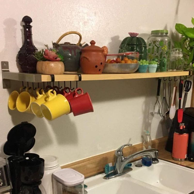 Cup Holder Under Cabinet Mug Hanger Hangers Under Shelf 6 Hook